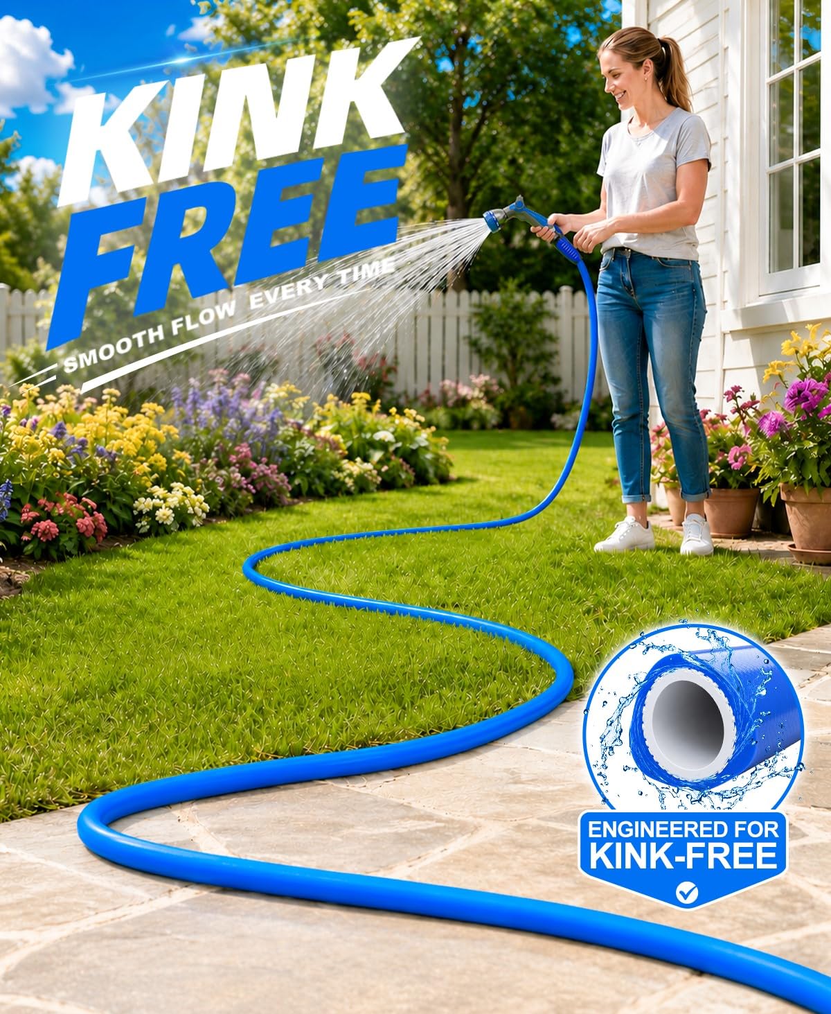 Garden Water Hose 100 ft x 5/8" H2098
