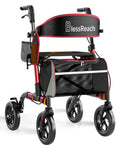 Lightweight Red Rollator Walker with Seat Q3510