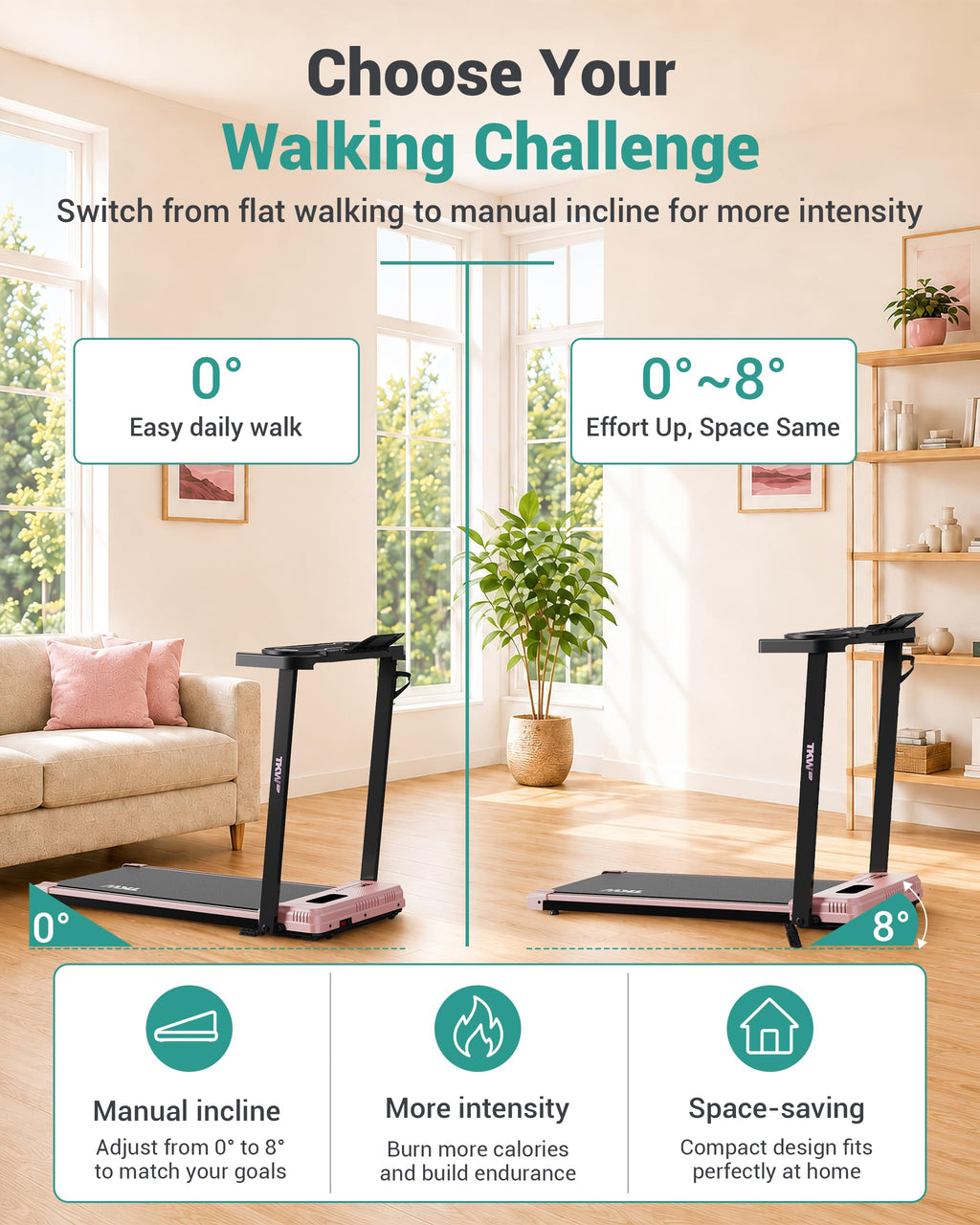 Walking Pad with Vibration Plates and Incline N487
