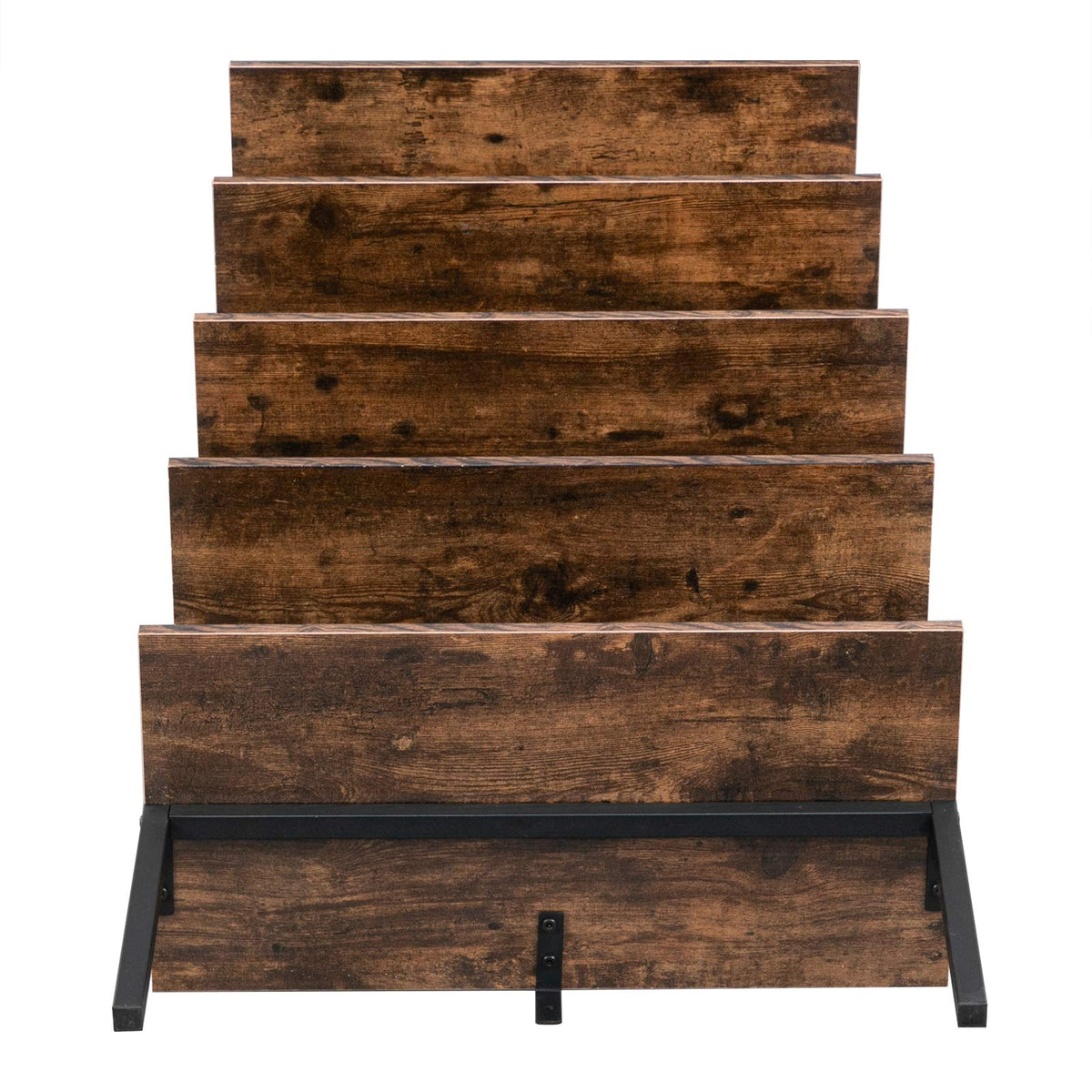Rustic Brown 5 Tier Wall Mount Ladder Shelf C941062