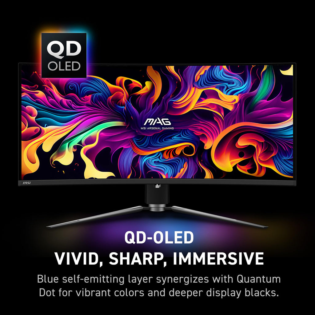 34 Curved OLED Gaming Monitor, 3440 x 1440, 175Hz, Black Z510324