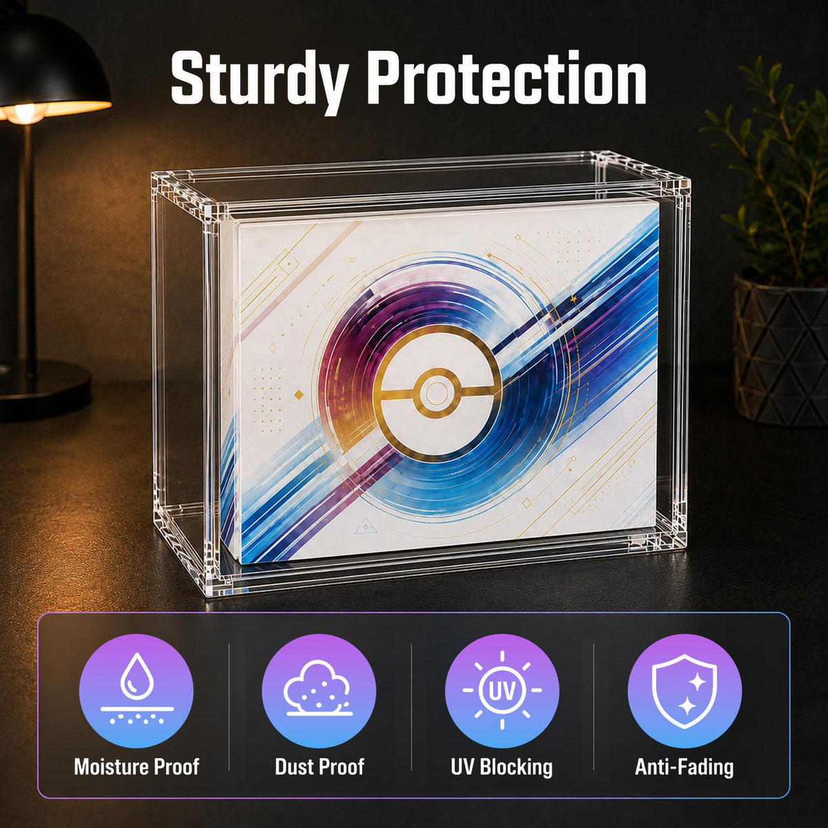 Acrylic Display Case with 6 Magnets Stackable A699