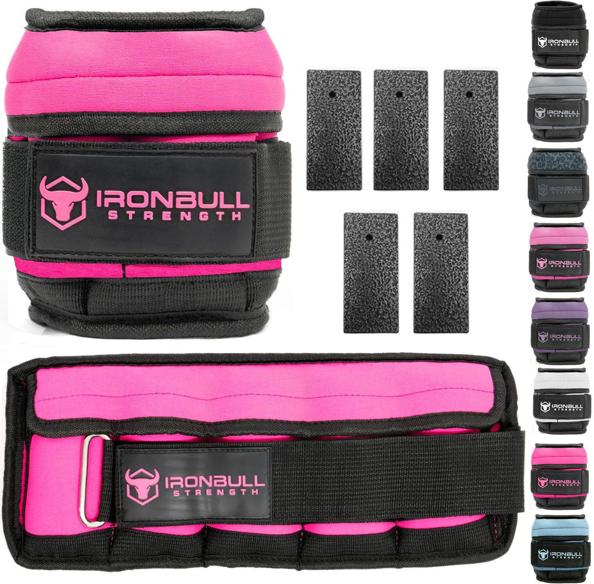 Adjustable Ankle Weights 10lbs/Pair with Straps G90009