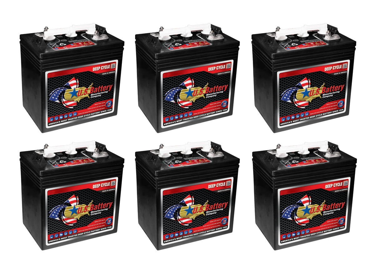 6V Deep Cycle Battery, Pack of 6 O88802