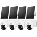 2K Solar Security Cameras Wireless Outdoor 4-Pack M829396