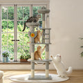 72in Gray Multi-Level Cat Tree with Transparent Capsule T773469