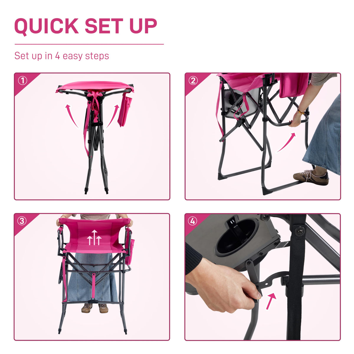 Portable Tall Camping Chair R707
