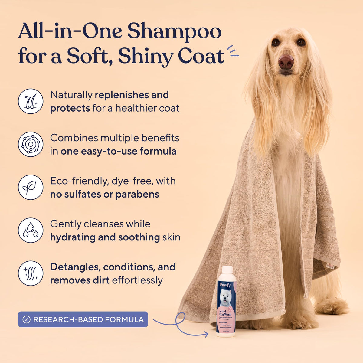 5 in 1 Oatmeal & Aloe Dog Shampoo and Conditioner L266