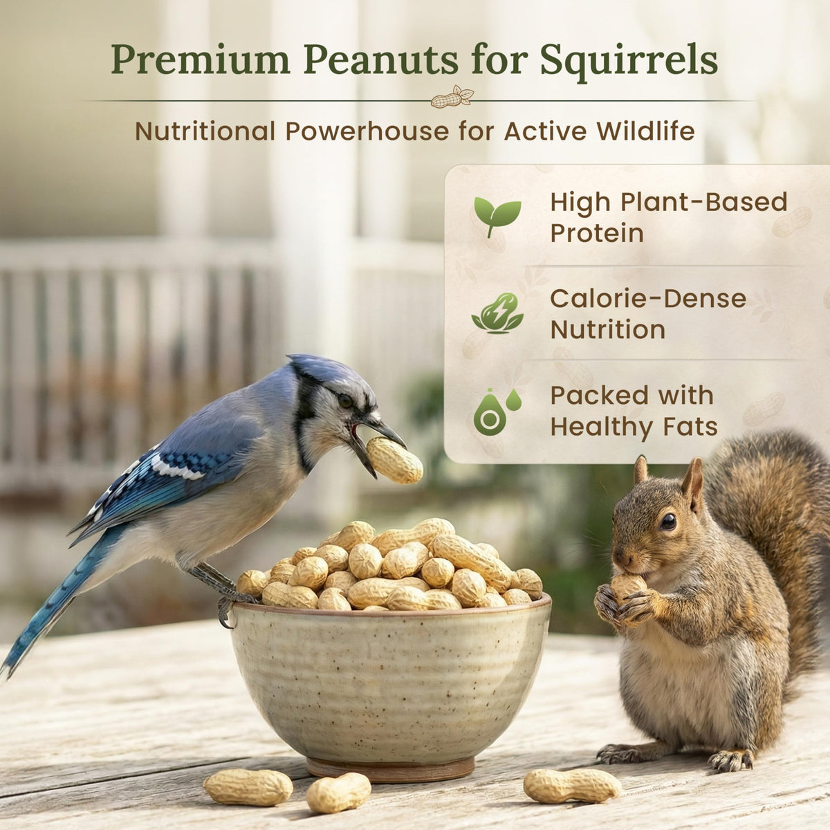 Raw Unsalted Peanuts in Shell 10LB Wildlife Food V4006