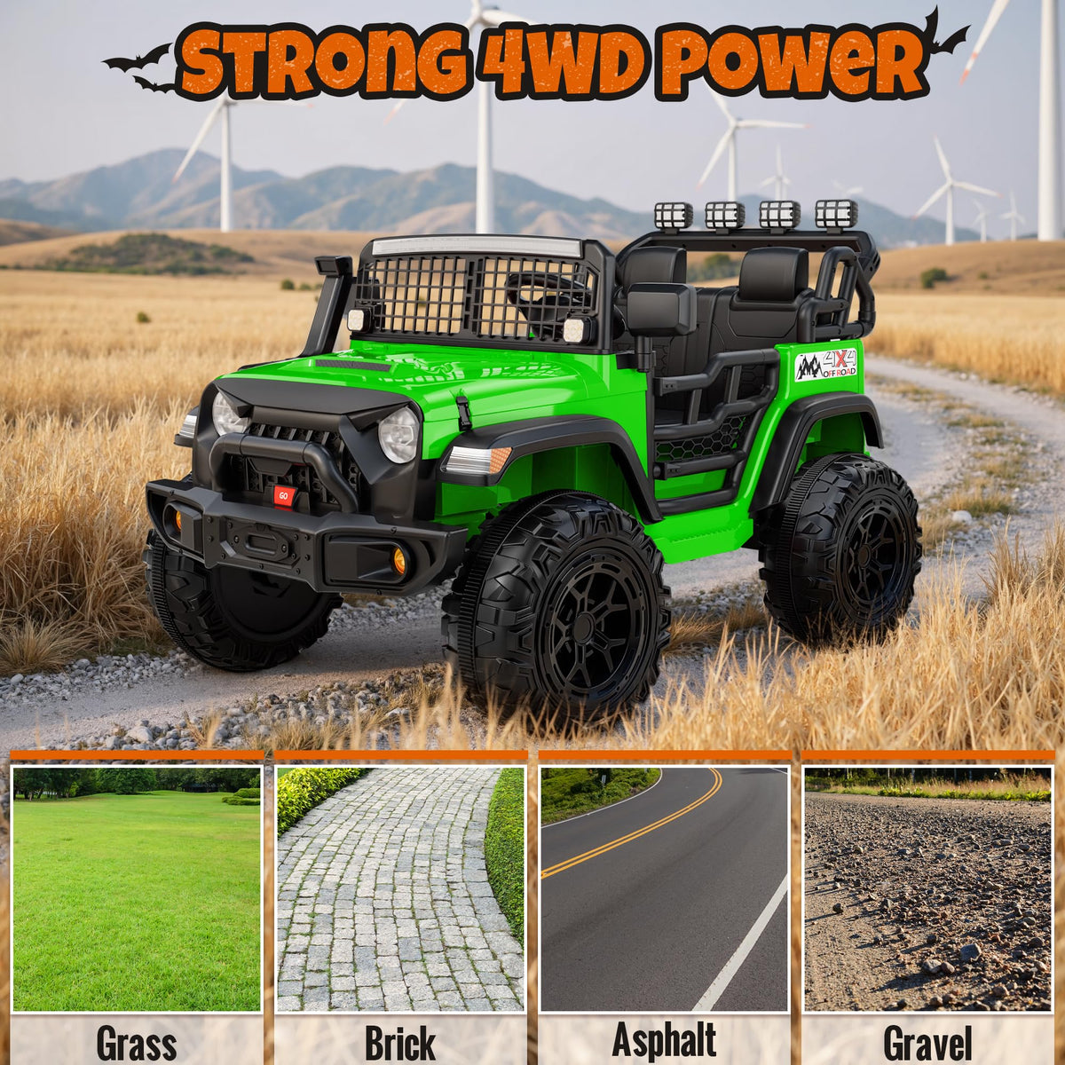 24V 2-Seater Electric Ride On Car Truck with Remote Control X98533