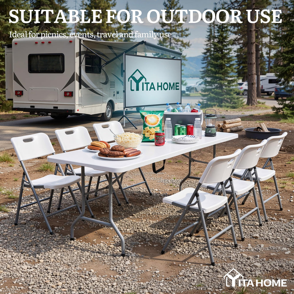 Heavy-Duty 6ft Folding Table with Handle M95893