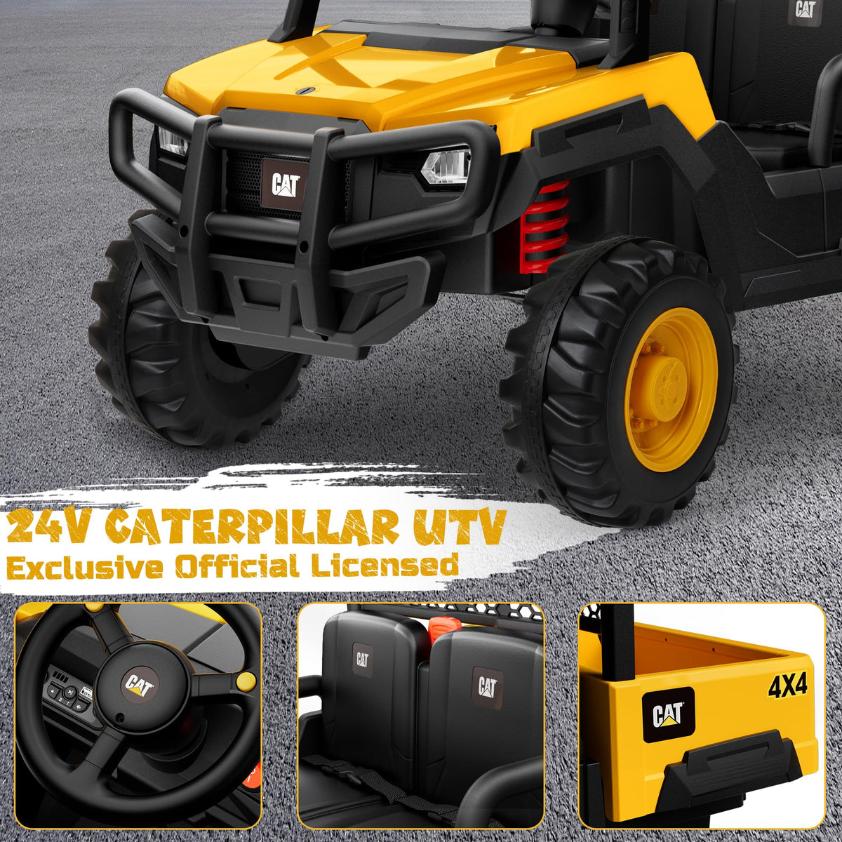 24V Ride On Toy with Dump Bed and Shovel I3545