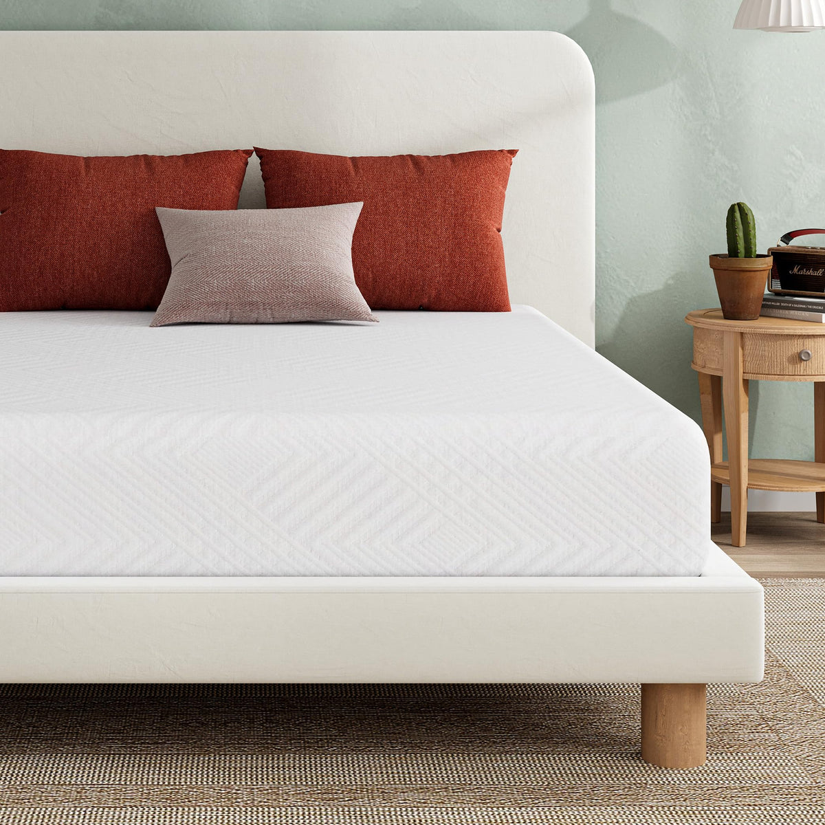 White 5 Inch Twin Memory Foam Mattress S831273