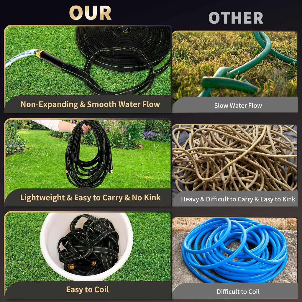 100 ft Heavy Duty No Kink Garden Hose S277