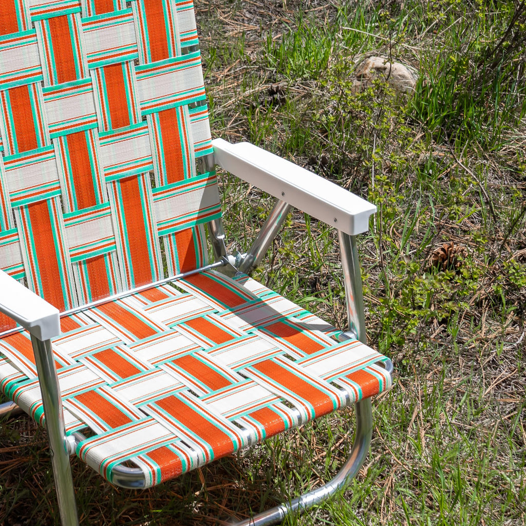 Folding Aluminum High Back Lawn Chair A5366